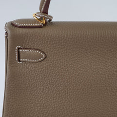 Hermes Kelly 28 Etoupe GHW W Stamp