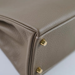 Hermes Kelly 28 Etoupe GHW W Stamp