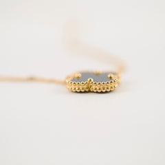 Van Cleef & Arpels Vintage Alhambra Necklace Onyx