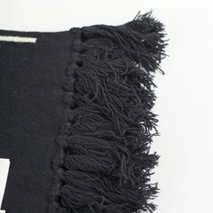 Celine Thick Wool Scarf Black/White
