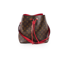 Louis Vuitton Neo Noe MM Monogram Red Microchip