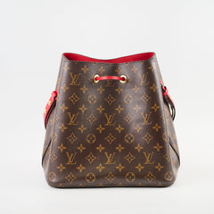 Louis Vuitton Neo Noe MM Monogram Red Microchip