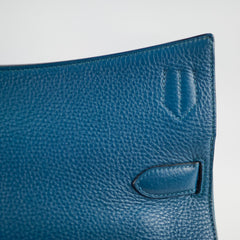 Hermes Jypsiere 34 Clemence Blue Thalassa - Square P Stamp