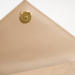 Saint Laurent Small Envelope Bag Beige