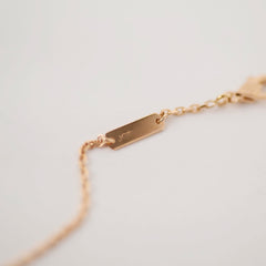 Van Cleef & Arpels 2025 Holiday Vintage Alhambra Pendant, Rose Gold, PINK Mother-of-Pearl, Diamond