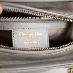 Dior Medium Lady Dior Grey Lambskin GHW