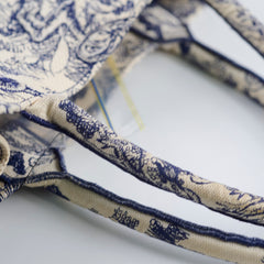 Dior Medium Book Tote Ecru & Blue Toile de Jouy