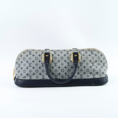 Louis Vuitton Mini Lin Monogram Horizontal Alma Navy