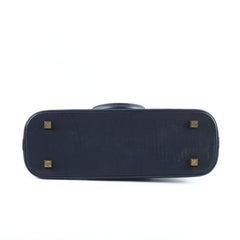 Louis Vuitton Mini Lin Monogram Horizontal Alma Navy