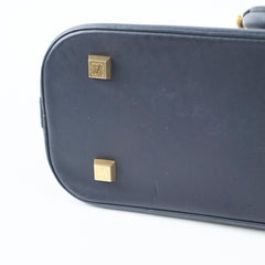 Louis Vuitton Mini Lin Monogram Horizontal Alma Navy