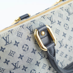 Louis Vuitton Mini Lin Monogram Horizontal Alma Navy