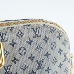 Louis Vuitton Mini Lin Monogram Horizontal Alma Navy