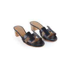 Hermes Oasis Sandals Black Size 36.5