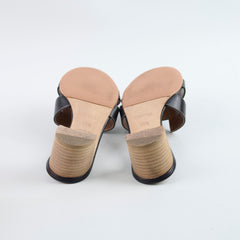 Hermes Oasis Sandals Black Size 36.5