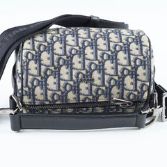 Dior Mini Roller Messenger Canvas Navy shoulder