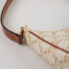 Celine Triomphe Ava Shoulder Bag white