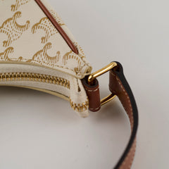 Celine Triomphe Ava Shoulder Bag white