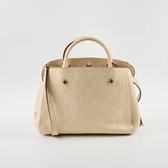 Louis Vuitton Montaigne BB Monogram Empreinte Leather Creme