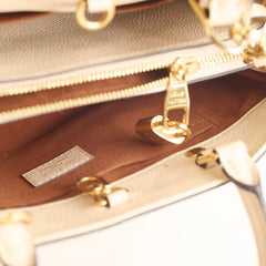 Louis Vuitton Montaigne BB Monogram Empreinte Leather Creme