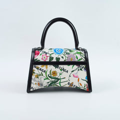Gucci x Balenciaga Floral Small Hourglass Bag