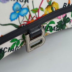 Gucci x Balenciaga Floral Small Hourglass Bag