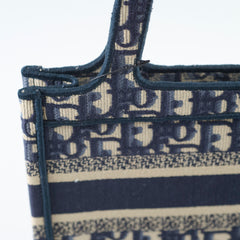 Christian Dior Mini Book Tote Oblique Navy