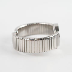 Bvlgari 26mm Tubogas Stainless Steel Quartz Watch with Black Dial