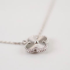 Van Cleef & Arpels Vintage Alhambra White Gold Guilloche