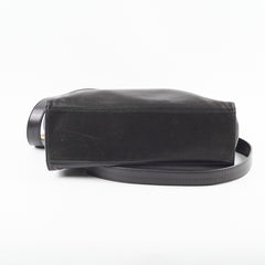 Chanel Vintage CC Logo Lambskin Chain Tote Black