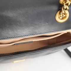 Gucci Small Marmont Flap Bag Black GHW