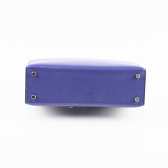 Hermes Verrou 21 Marquette Allegretto Leather, Blue Encre, Jaune Ambre, Blue Zellige,