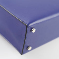 Hermes Verrou 21 Marquette Allegretto Leather, Blue Encre, Jaune Ambre, Blue Zellige,