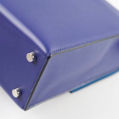 Hermes Verrou 21 Marquette Allegretto Leather, Blue Encre, Jaune Ambre, Blue Zellige,