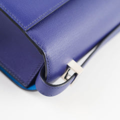Hermes Verrou 21 Marquette Allegretto Leather, Blue Encre, Jaune Ambre, Blue Zellige,