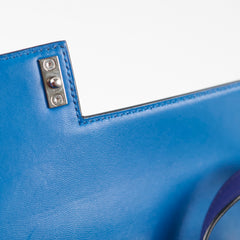 Hermes Verrou 21 Marquette Allegretto Leather, Blue Encre, Jaune Ambre, Blue Zellige,