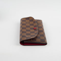 Louis Vuitton Emilie Damier Ebene Long Wallet
