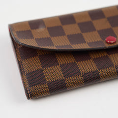 Louis Vuitton Emilie Damier Ebene Long Wallet