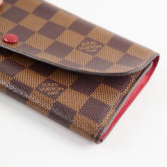 Louis Vuitton Emilie Damier Ebene Long Wallet