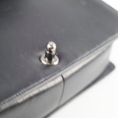 Chanel Old Medium Black Lambskin Ruthenium HW