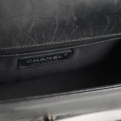 Chanel Old Medium Black Lambskin Ruthenium HW