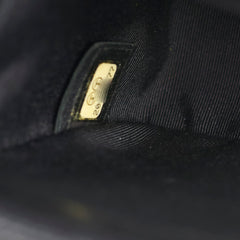 Chanel Old Medium Black Lambskin Ruthenium HW