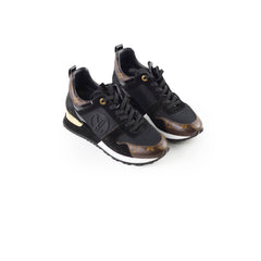 Louis Vuitton Runaway Sneakers Black/Monogram Size 36