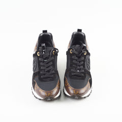 Louis Vuitton Runaway Sneakers Black/Monogram Size 36