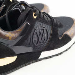 Louis Vuitton Runaway Sneakers Black/Monogram Size 36