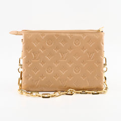 Louis Vuitton Coussin PM Embossed Monogram Camel
