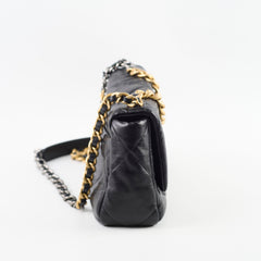 Chanel 19 Small Goatskin Black