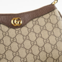 Gucci Ophidia Small Shoulder GG Supreme Canvas Beige