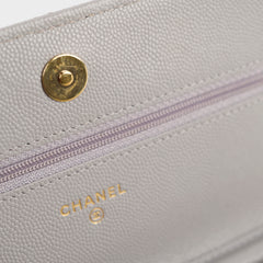 Chanel Classic Wallet On Chain Caviar Grey