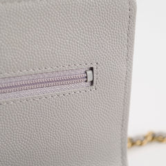 Chanel Classic Wallet On Chain Caviar Grey