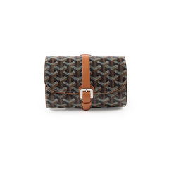Goyard Clamecy Double Travel Watch Case Tan